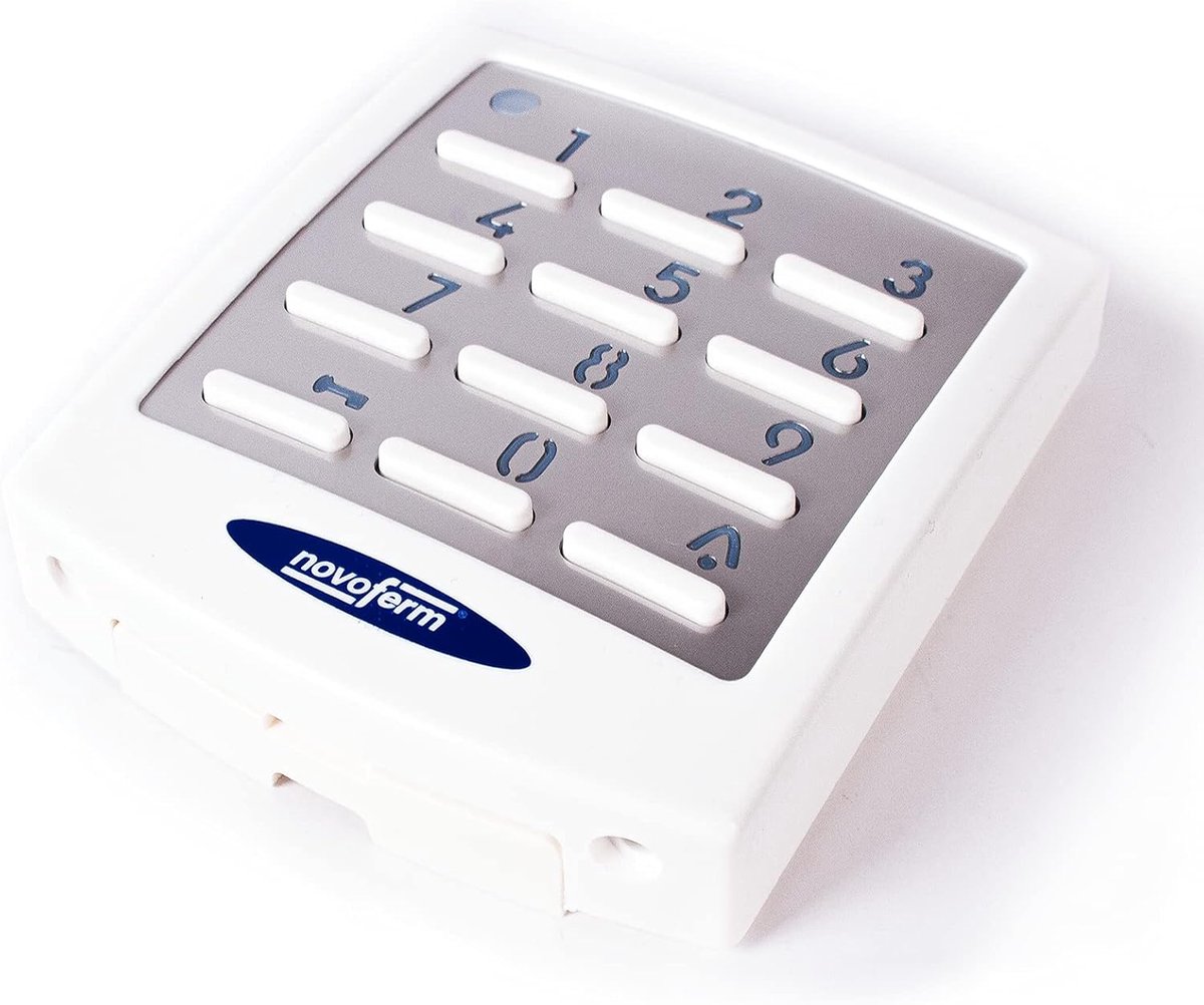 Radio code lock - metaal toetsenbord - UHF 433 MHz - tot 11 zendercodes leerbaar - ShopVlot