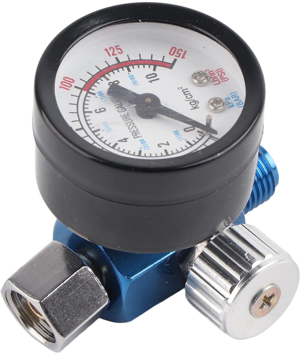 Spraypistool drukregelaar 1/4 inch - drukmeter - real-time monitoring - optimale verfresultaten - ShopVlot
