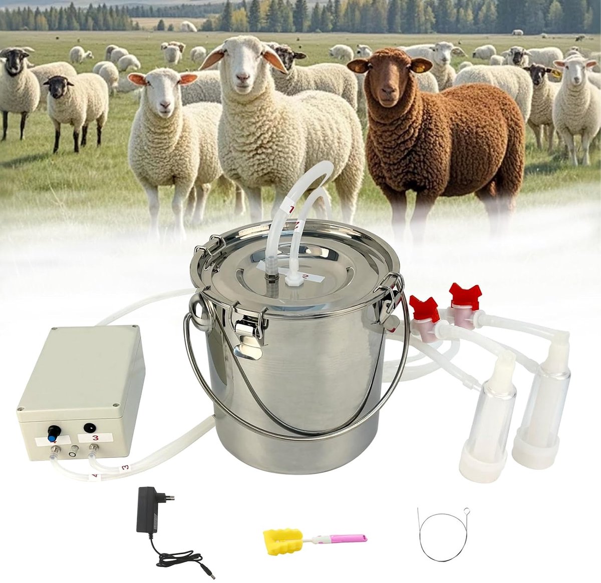 Koeienmachine 5 liter - robuust ontwerp - eenvoudig in gebruik - ideaal voor boerderijen - ShopVlot