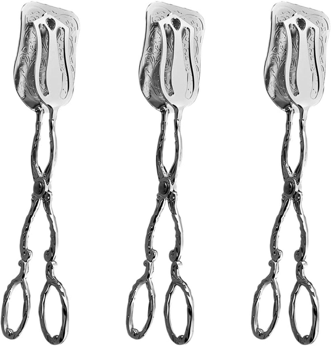 Bakspelden set van 3 - 20 cm aluminiumlegering - schaarhandvatten - ideaal voor koken en bakken - ShopVlot