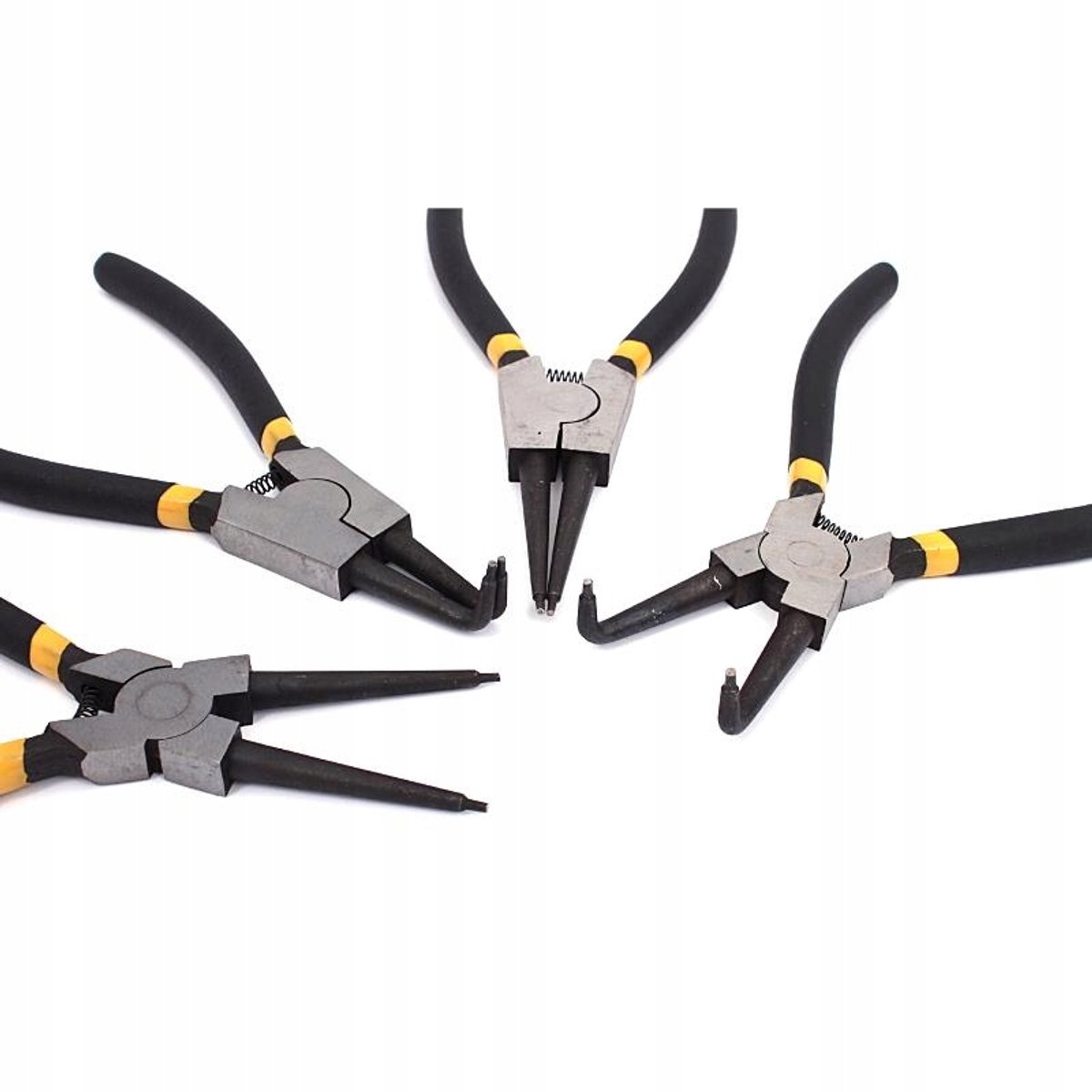 Set Borgringtangen 4-delig 180mm met SOFT-GRIP en etui