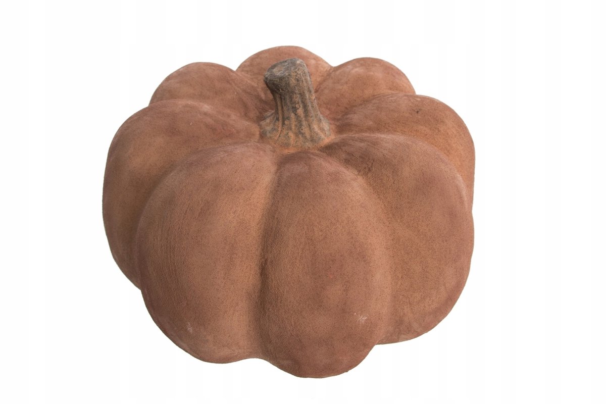 Decoratieve Keramische Pompoen Donker Baksteen Rood 20cm