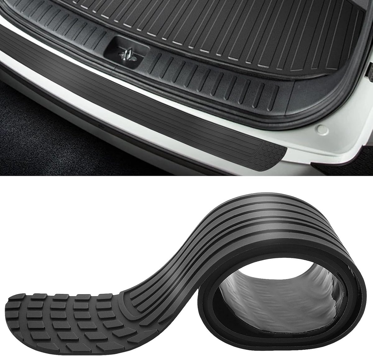Achterbumperbeschermer - flexibele rubberen strip - anti-scratch - lange levensduur bescherming - ShopVlot