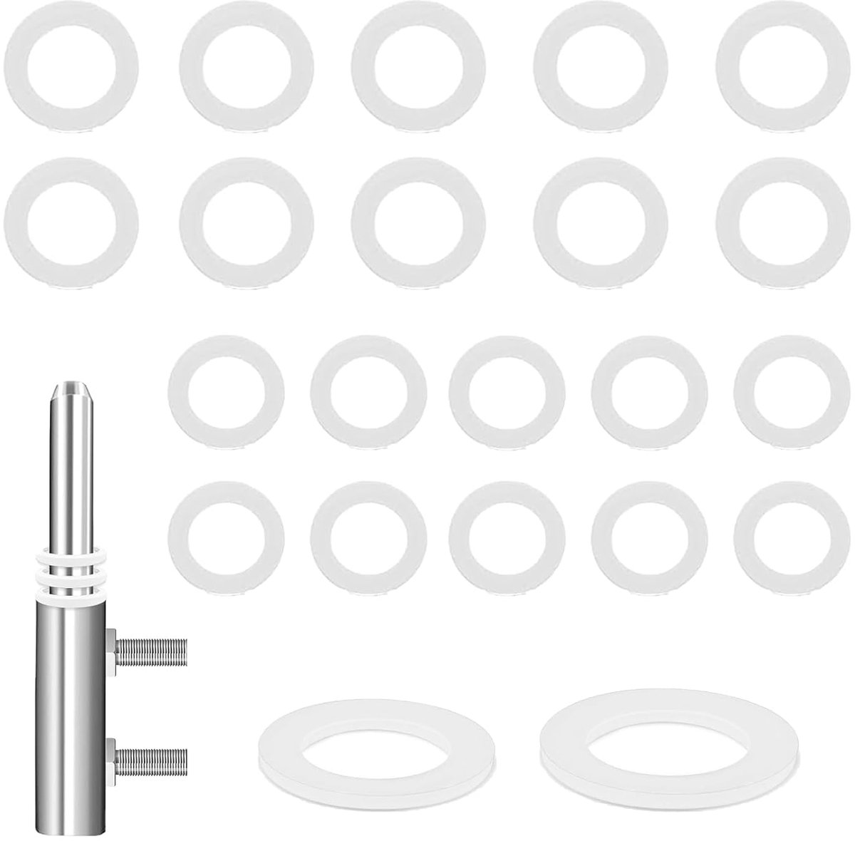 Deurpads 40pcs - 14x8mm en 15x10mm - Kunststof Ringenset - Beschermt deuren tegen krassen - ShopVlot