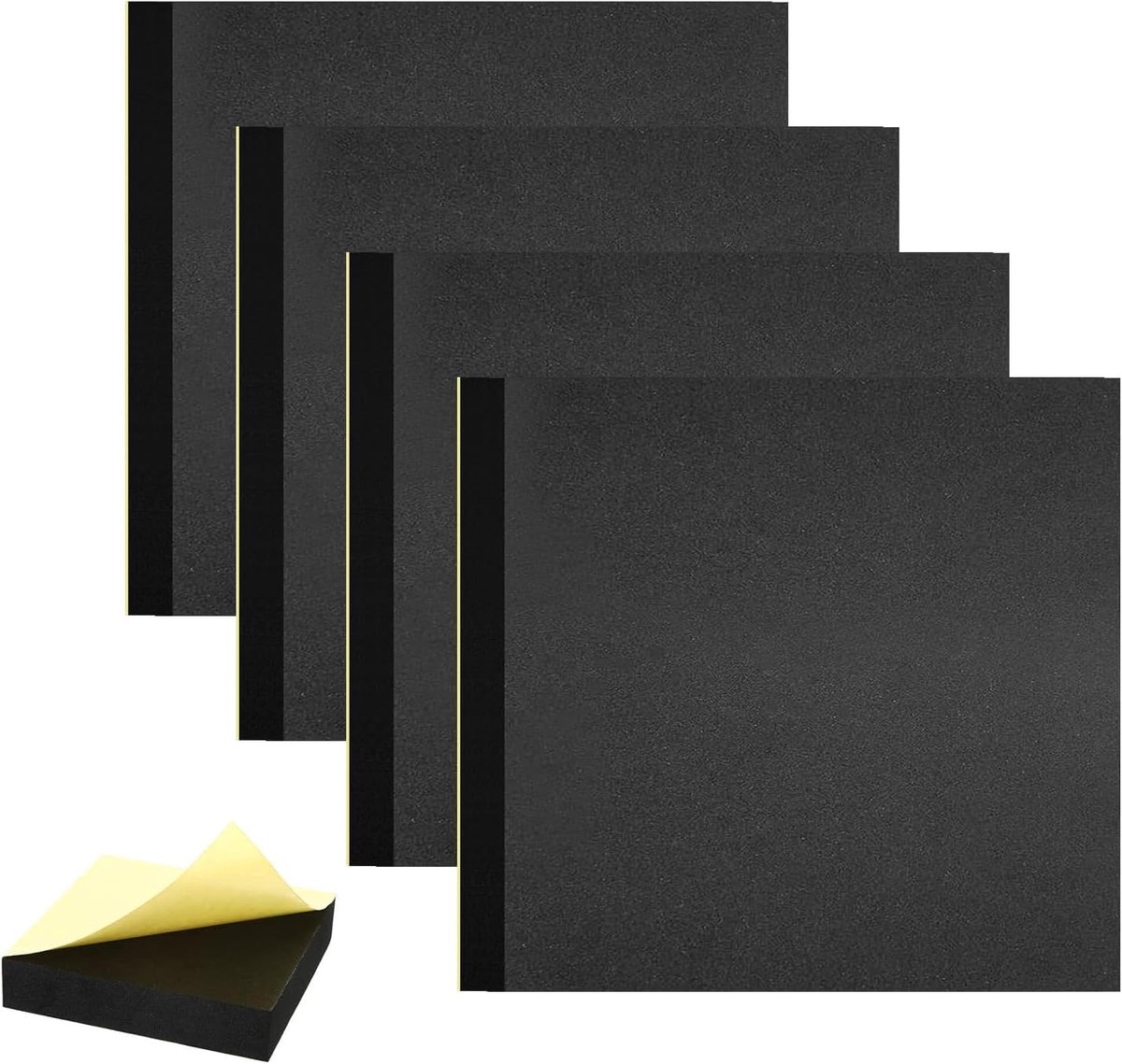 Adhesieve schuimplaat 150 x 150 x 20 mm - multifunctionele isolatiemaat - anti-slip foamrol - ShopVlot