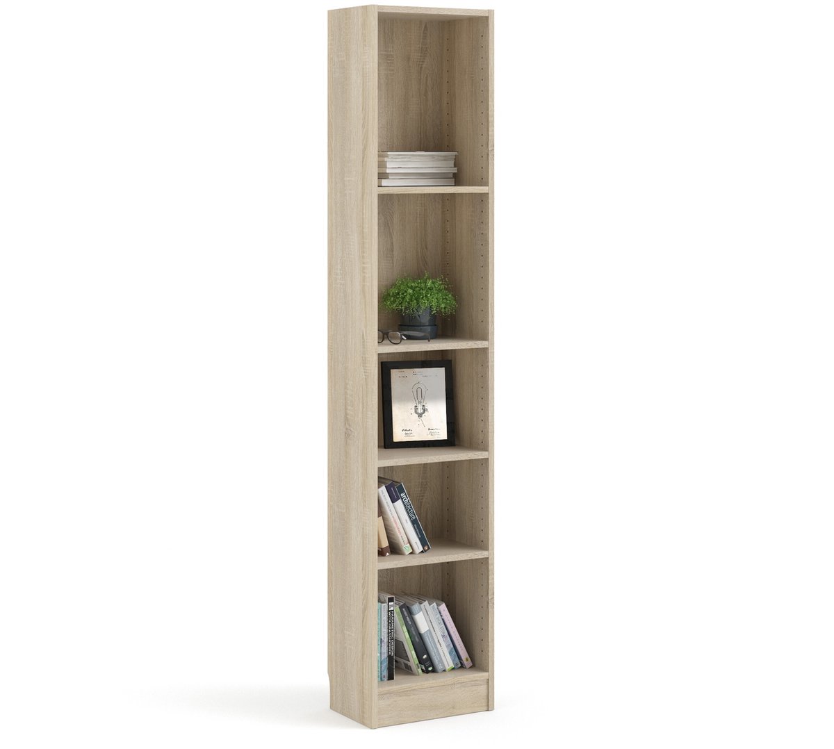 Giga Living Boekenkast Basic - Naturel - 40x203cm