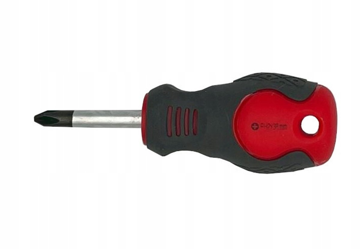 Kruiskopschroevendraaier PH2 x 38mm, CrV staal, magnetische punt
