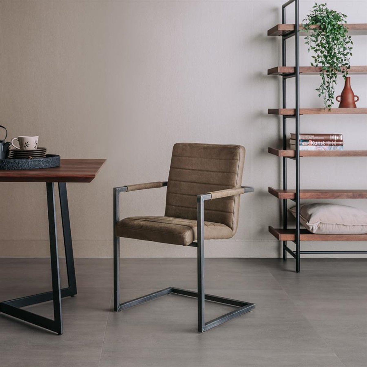 Tower Living Armstoel Rocca Bull Groen