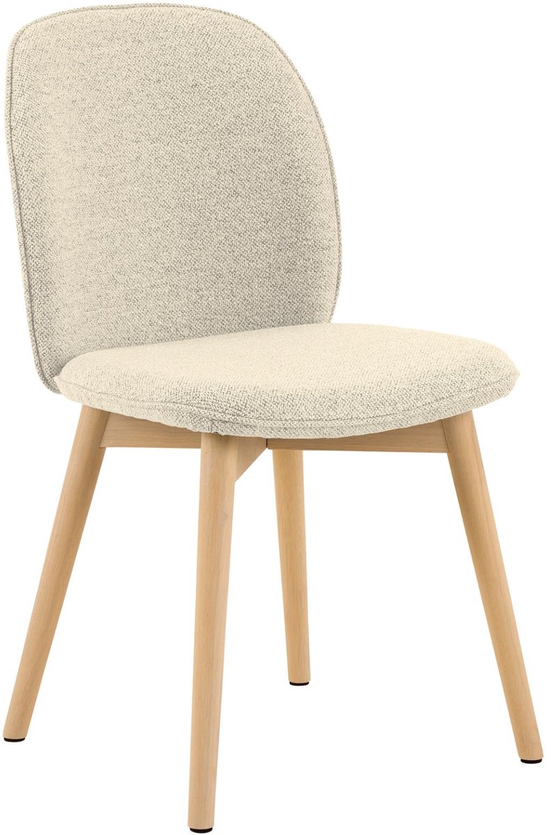 Giga Living Eetkamerstoel Sterridge - Beige Stof - Zithoogte 50cm - Set van 2