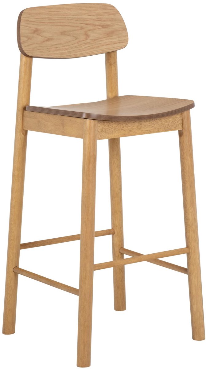 Giga Living Barkruk Utzon - Hout Naturel - Zithoogte 74cm - Set van 2