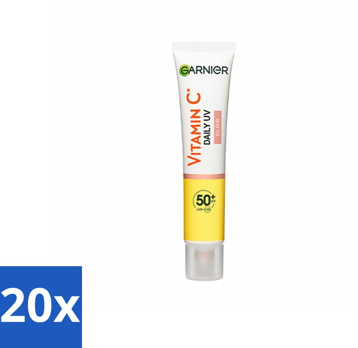 20 x Garnier - SkinActive - UV Fluid - Vitamine C - Anti-Pigmentvlekken - SPF 50+ - 40 ml - Vitamine C - UV Bescherming - Anti-pigmentvlekken - SPF 50+ - Huidverzorging