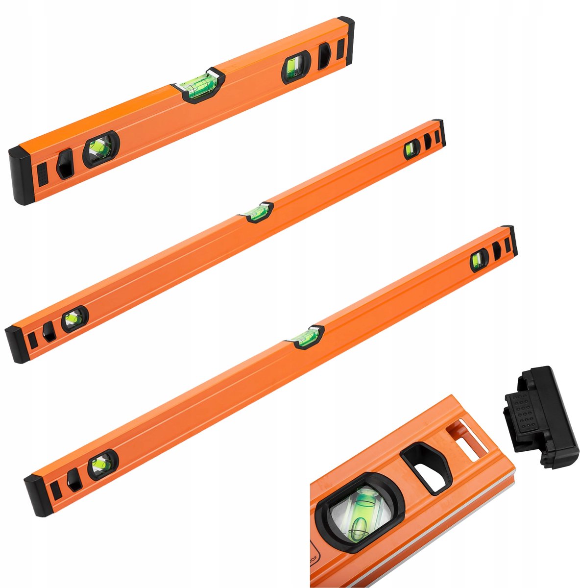 NEO TOOLS Aluminium Waterpas Set 3 stuks (40/100/120 cm)
