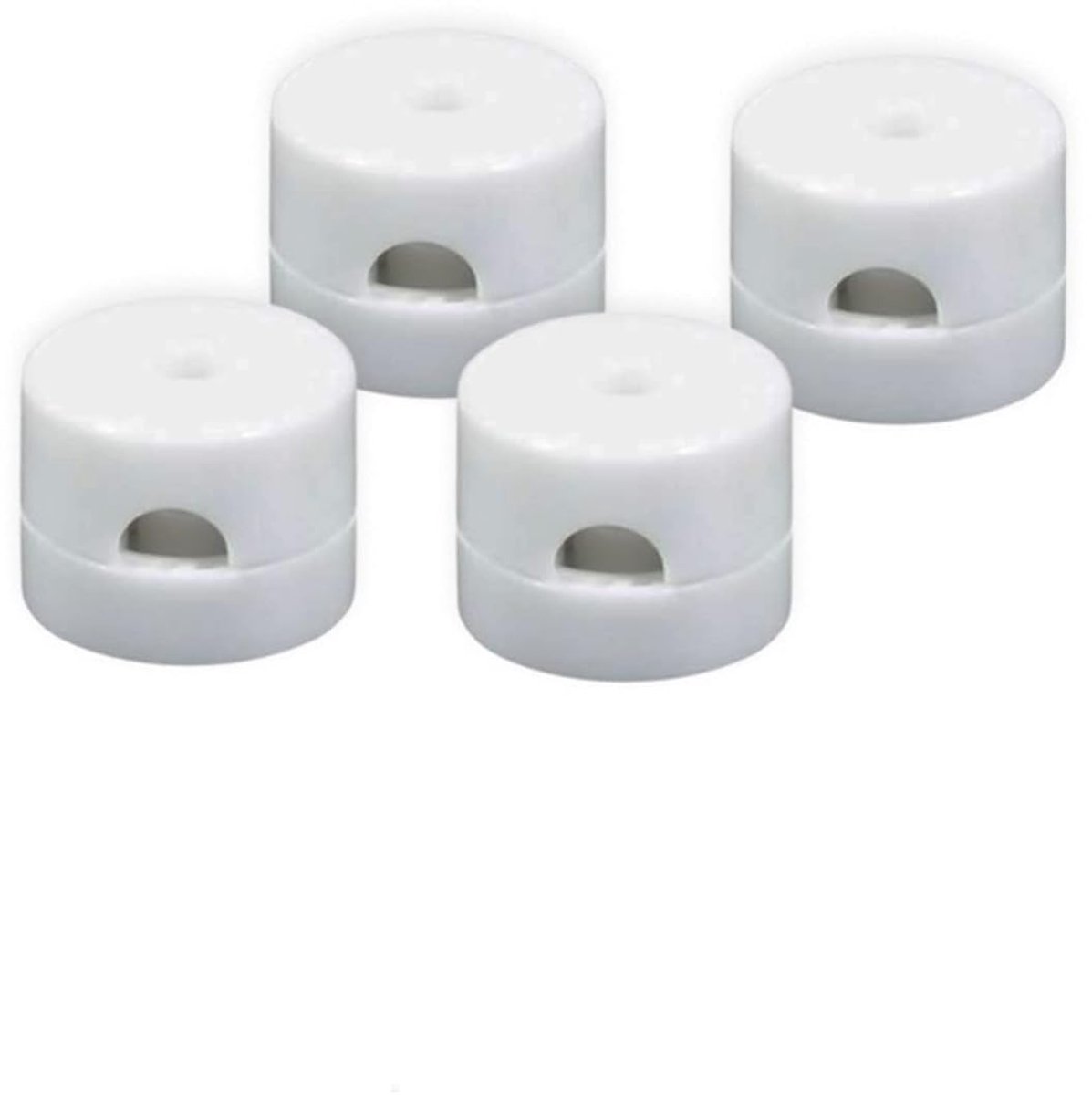 Pack of 4, pre-assembled wall or ceiling mount for electric lampshades, white. - ShopVlot