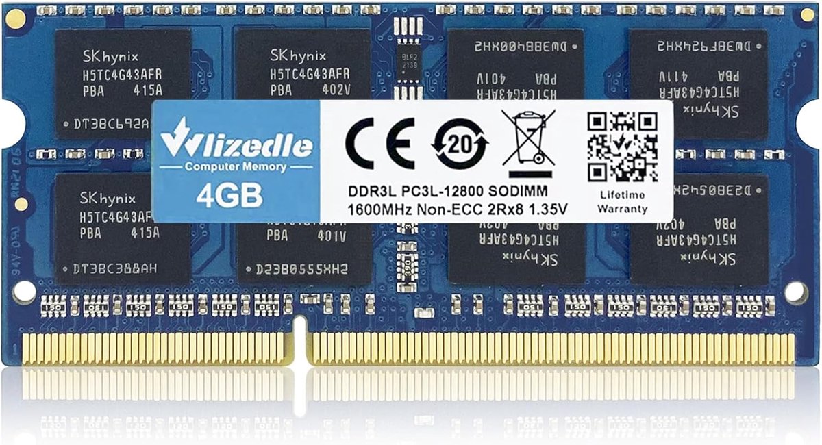 Laptop geheugen 4GB 1600MHz - DDR3/DDR3L SO-DIMM - 204-Pin 1.35V/1.5V - Upgrade voor notebooks - ShopVlot