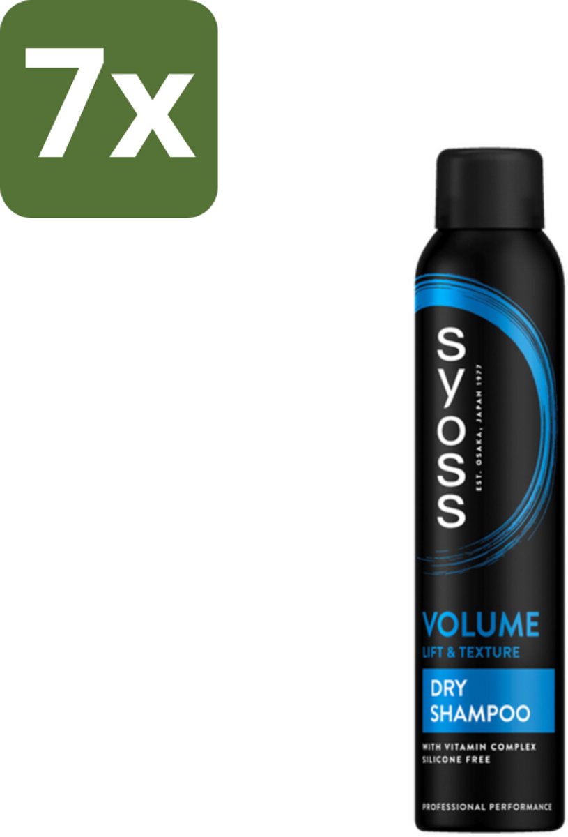 SYOSS - Volume Droogshampoo - Shampoo - Voor Volumeboost - 200ml - Bulkverpakking - 7 stuks