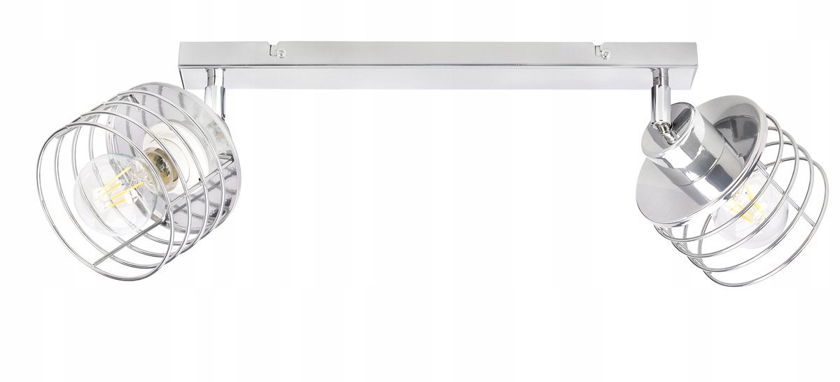 Merkloze Draad Lamp - Stijlvolle Hanglamp met Chroom Klos (E27)