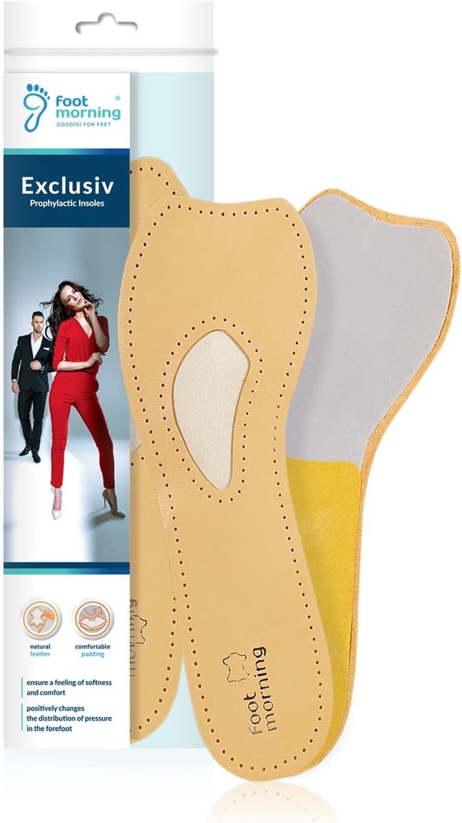 Exclusive Orthopedic Arch Support, Prophylactic Leather Insoles for Pumps and High Heels, ¾ Insole for Open Shoes - ShopVlot