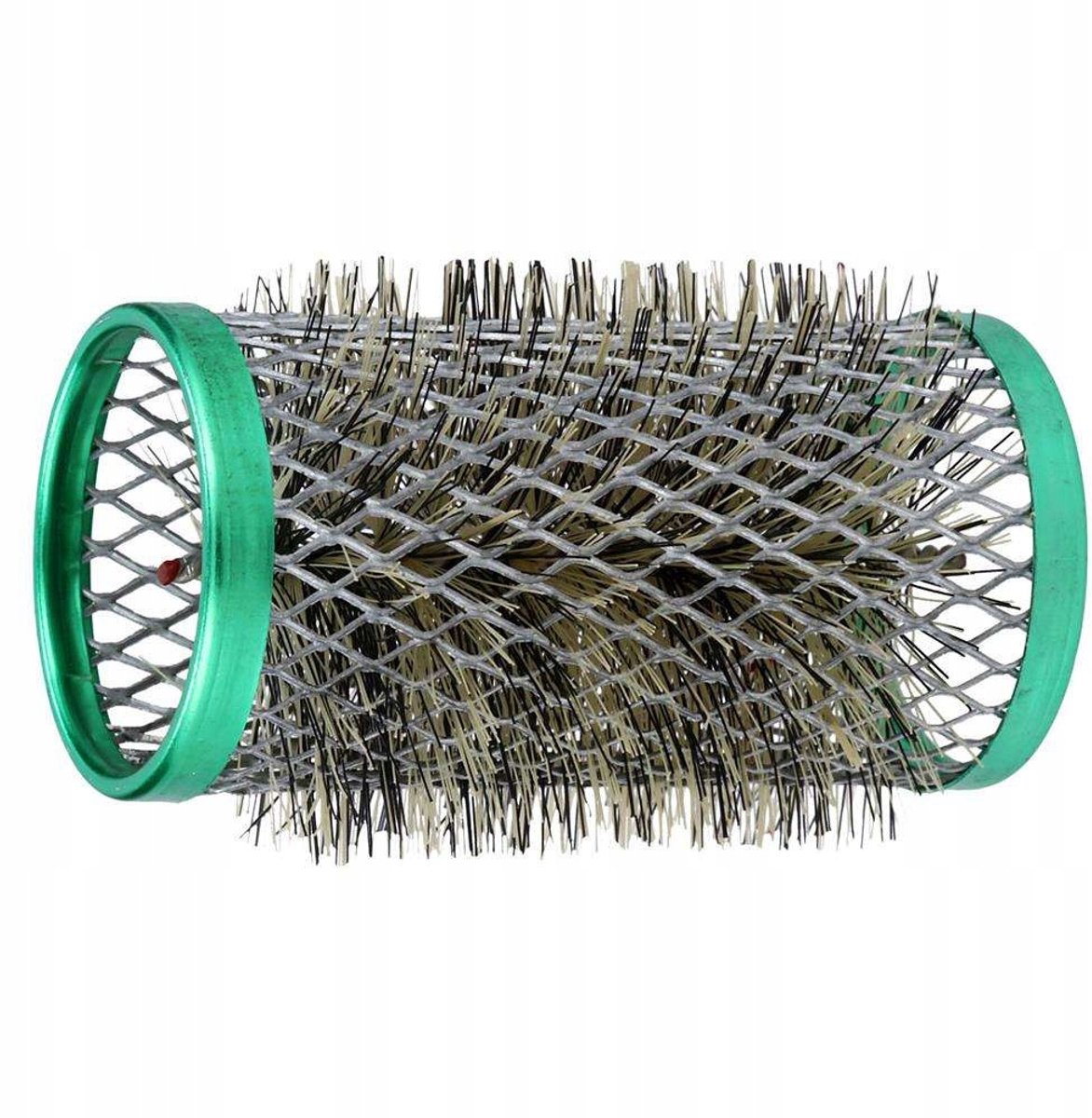 Groene Metalen Haarrollers met Borstel 32 mm (5 stuks)