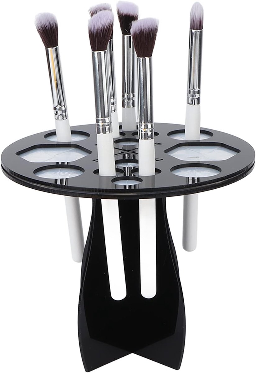 Makeup Brush Drying Rack, 14 Holes Multifunction Makeup Brush Holder Makeup Brush Dryer Stand Brush Dryer Acrylic - ShopVlot