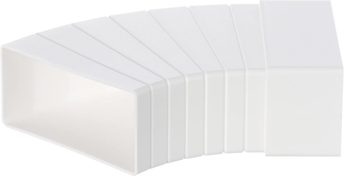 110x55mm 15-60° arc for flat duct ventilation systems - plastic horizontal duct arch - ShopVlot