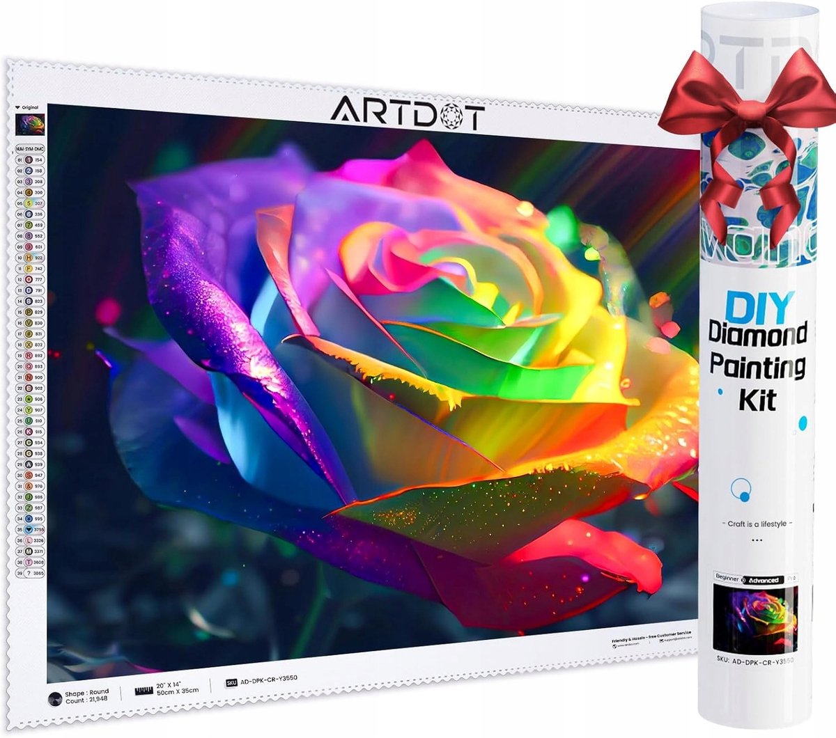 5D Diamond Painting DIY Rozen 35x50 cm - Compleet Knutselpakket