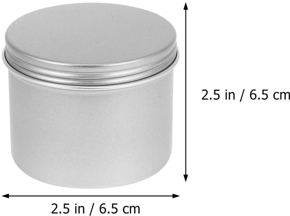 cosmeticadoos 100 ml - aluminium - lekvrij - compact formaat set van 12 - ShopVlot