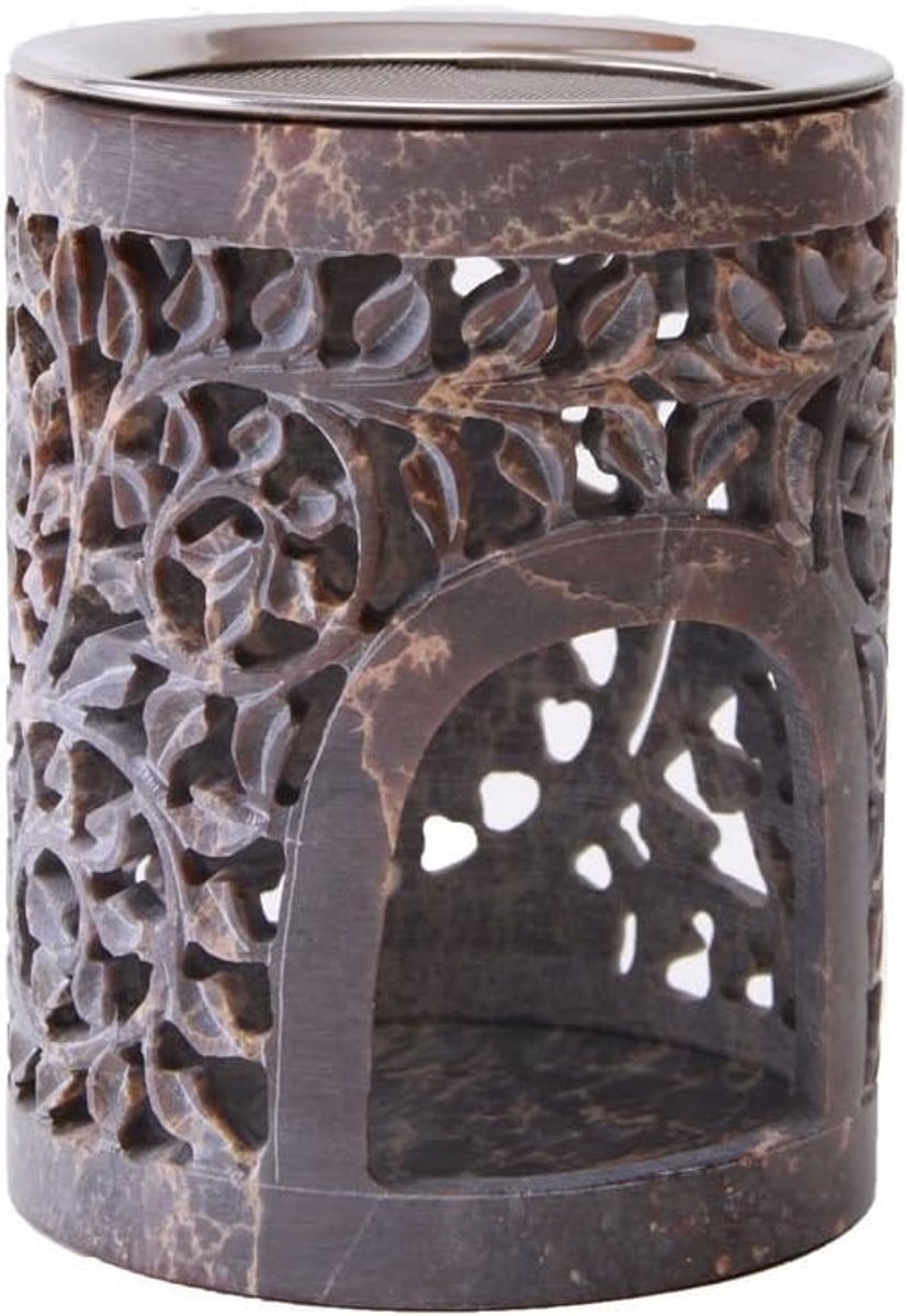 Incense burner lantern LOTOS height 12 cm, Ø 9 cm with stainless steel sieve Ø 9 cm - ShopVlot