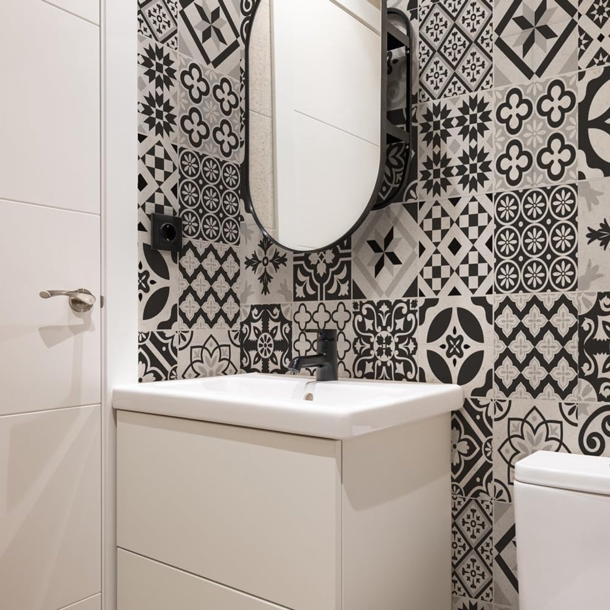 Tegelstickers badkamer en keuken 15x15cm - PVC wanddecoratie - waterbestendig en eenvoudig aan te brengen - ShopVlot