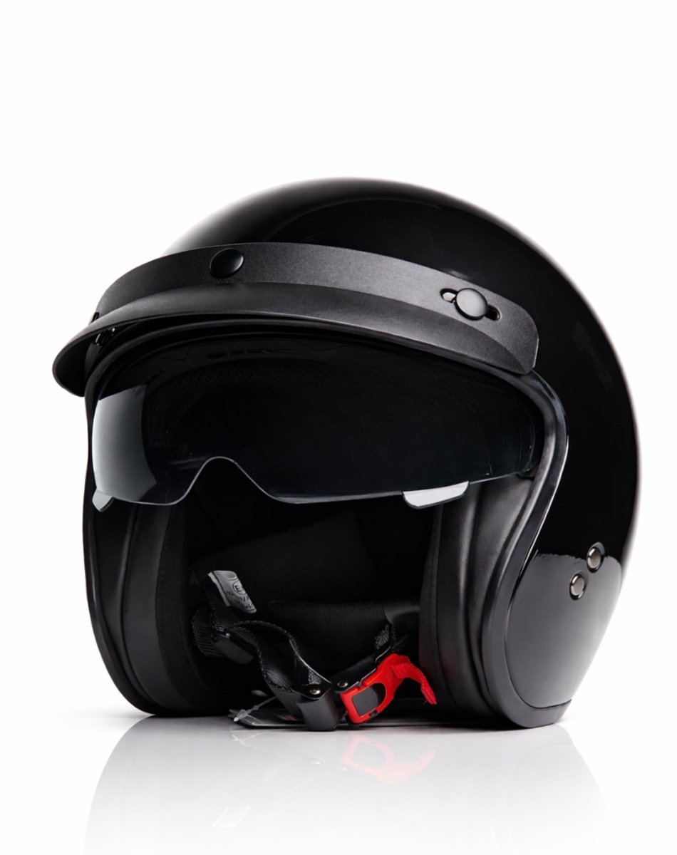 Vito Special Helm – Glans Zwart – ECE 06 – Maat XS