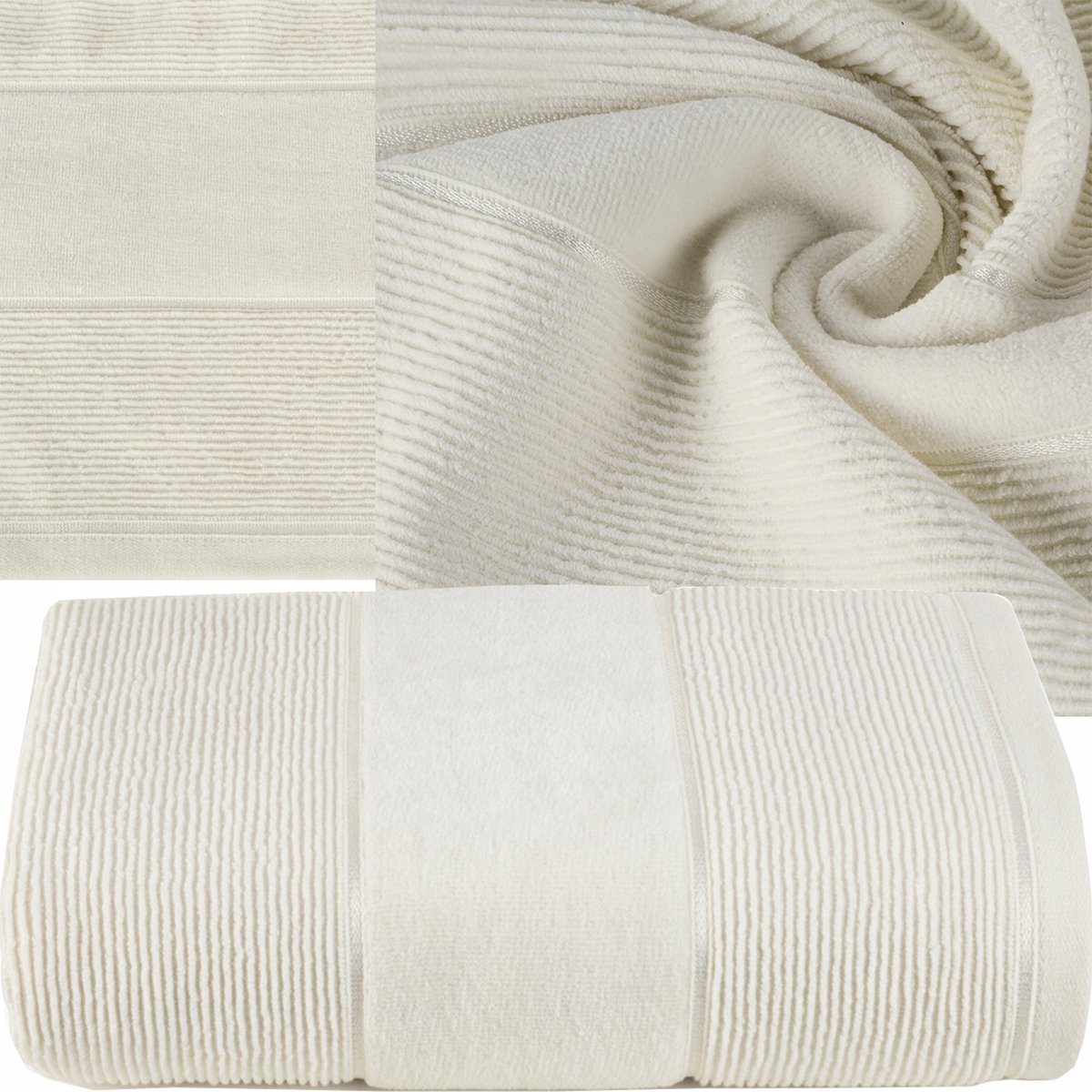 Zachte Katoenen Badhanddoek 70x140cm 500 gsm - Cream