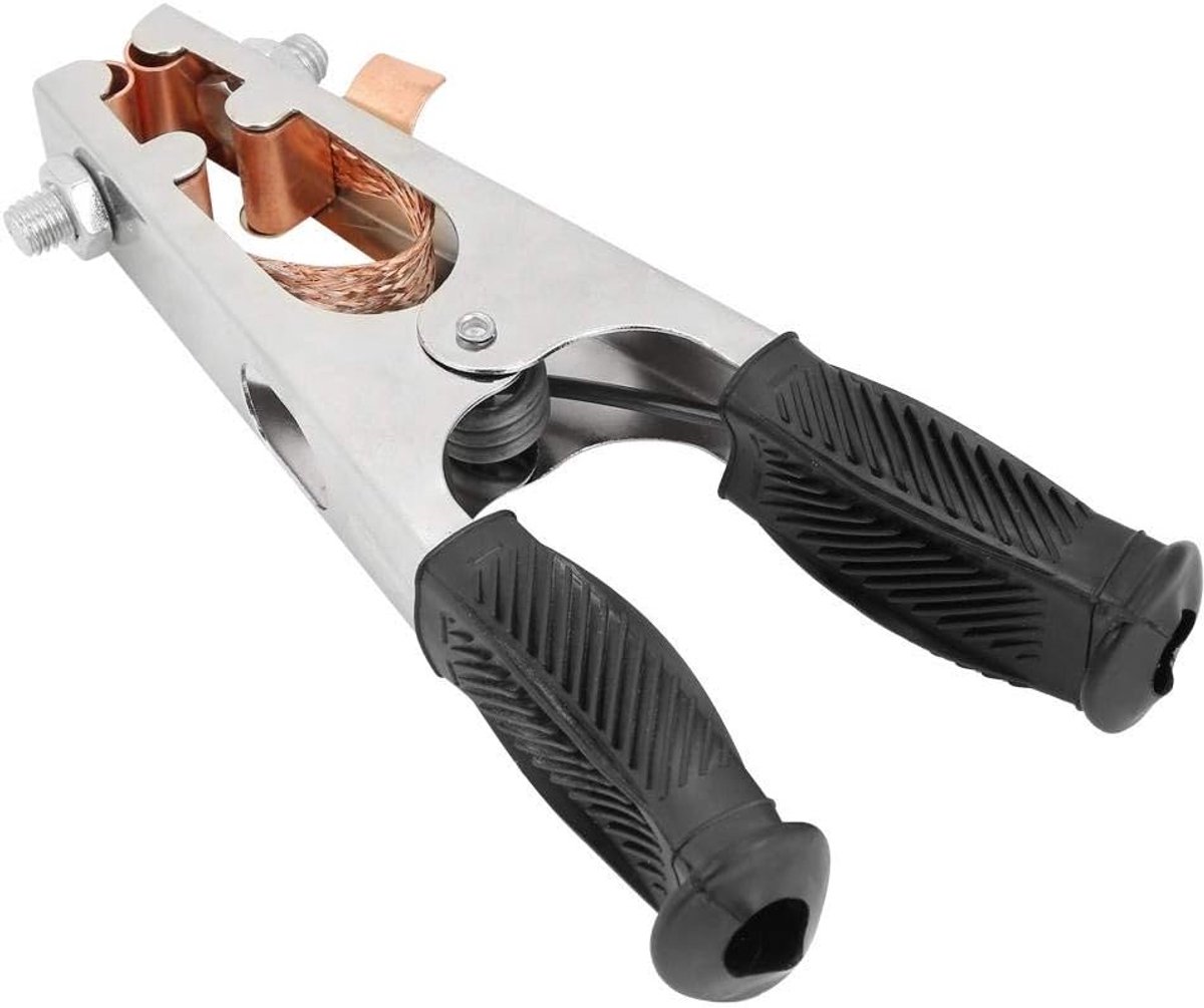 Ground Clamp, 500A Electroplated Ground Clamp Copper Welding Earth Clip for Manual Welder (US Type) - ShopVlot