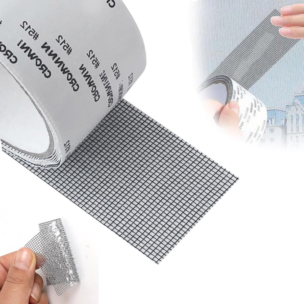 Repair Tape for Mosquito Net Fibreglass Self-Adhesive 5 cm x 10 m for Mosquito Nets, Windows, Pools and Canopies - ShopVlot