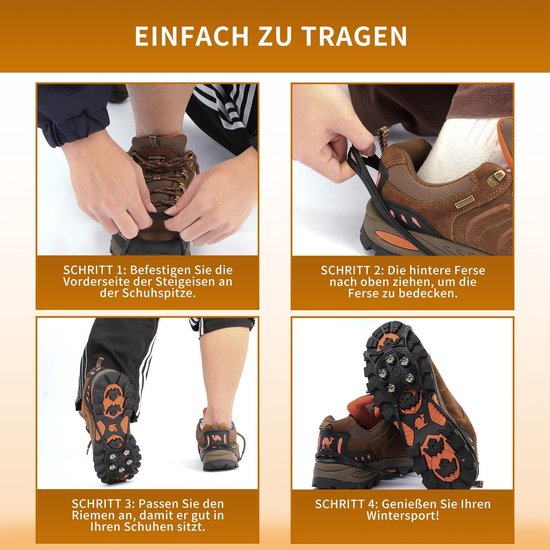 Schoenen spikes voor de winter, antislip schoenspikes voor wandelen en outdoor activiteiten van Dailygoods — afbeelding 4