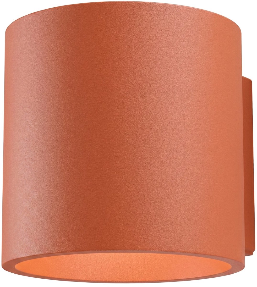 Sollux Lighting Wandlamp Orbis - G9 - rode oker - aluminium - 10x12x10cm