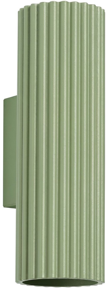 Sollux Lighting Wandlamp KARBON - GU10 - salie - aluminium - 6.5x8.5x20cm