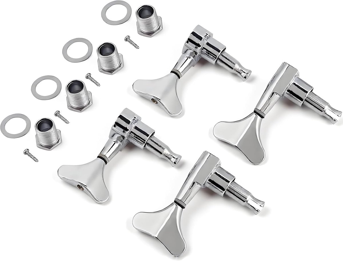 Bass Guitar Tuner, Fish Tail Shape Switch, Sealed Mechanics, 2L2R Configuration, Upgrade Parts for Professional - ShopVlot