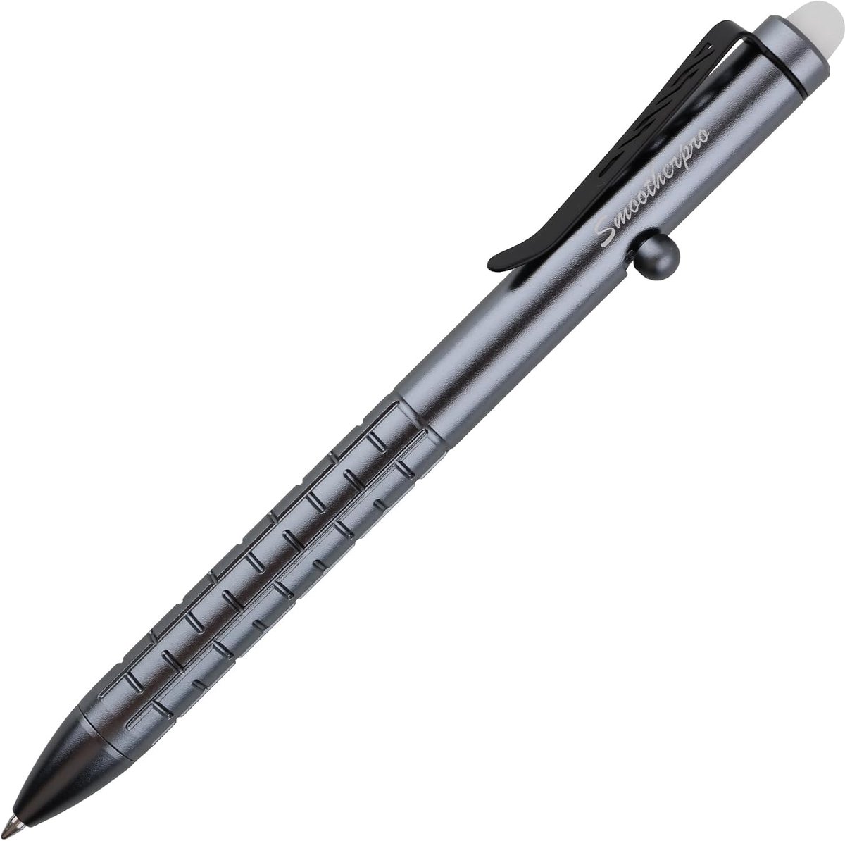 SMOOTHERPRO Uitwisbare bout actie pen compatibel met Pilot FriXion Refill RVS Pocket Clip Hervulbare intrekbare pen - ShopVlot