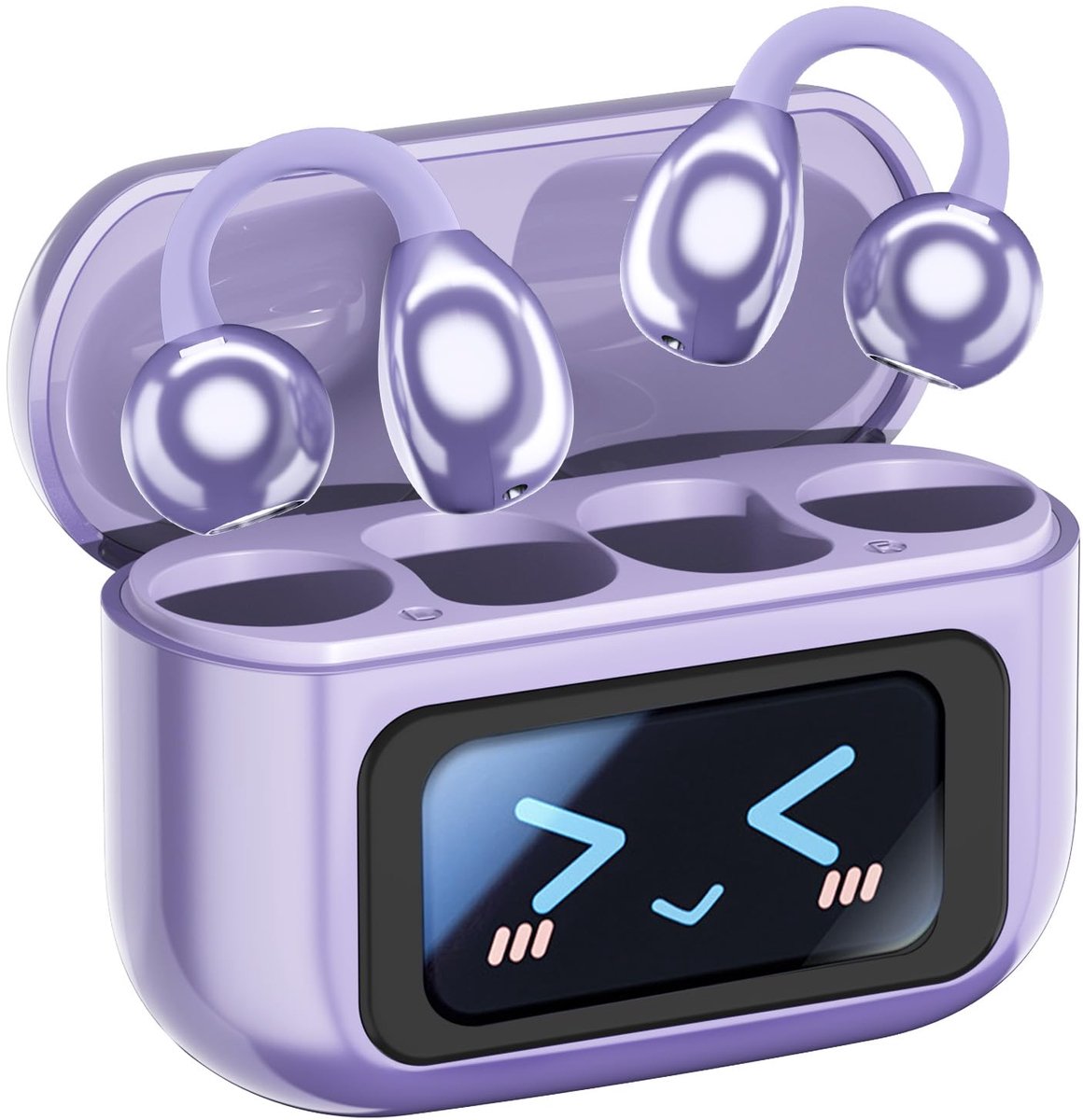 Weinsamkeit Open ear hoofdtelefoon, clip-on hoofdtelefoon, oorclip met indrukwekkend geluid, draadloze Bluetooth 5.4 - ShopVlot