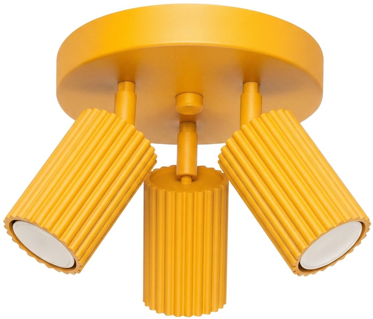 Sollux Lighting Plafondlamp KARBON - GU10 - geel - aluminium - 19.5x19.5x18cm