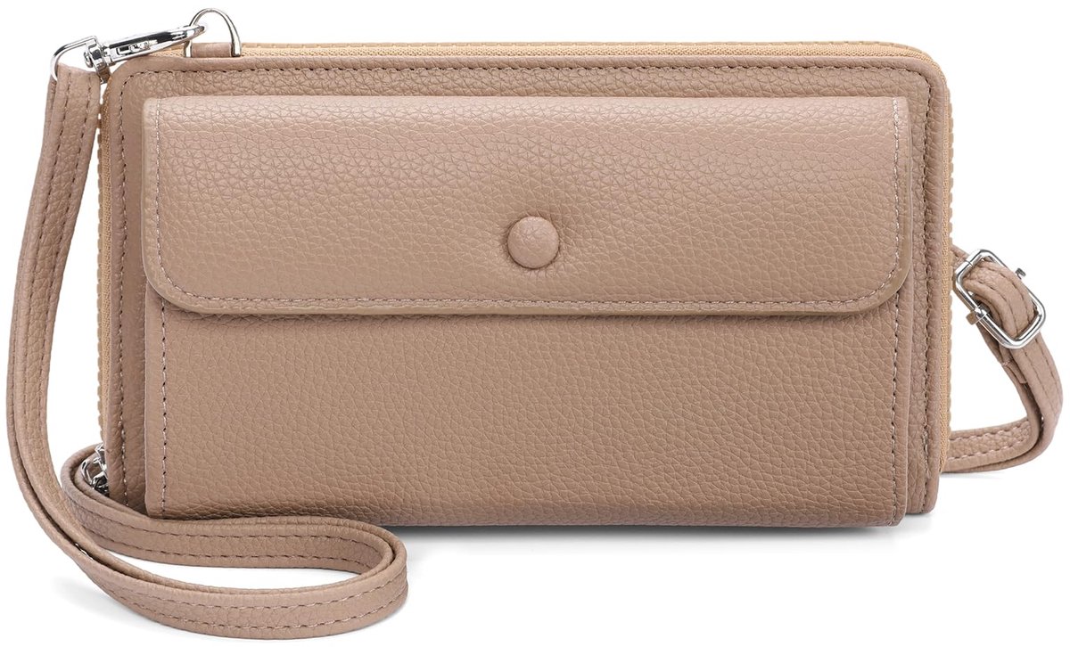 SENDEFN Schoudertas voor dames, veganistisch leer, telefoonhoes met touchscreen, kleine multifunctionele crossbody tas - ShopVlot