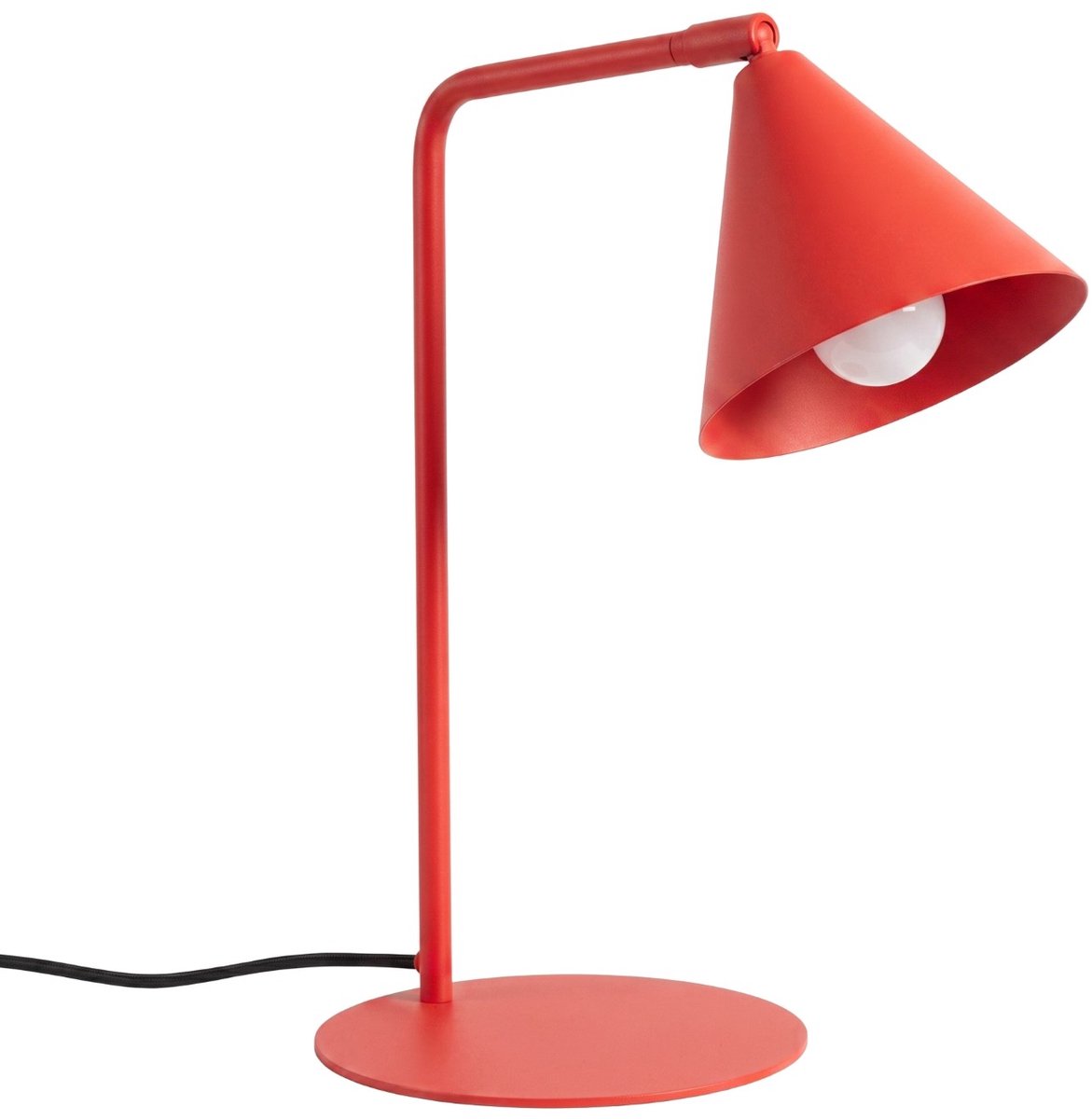 Sollux Lighting Tafellamp Nox - E14 - rood - staal - 18x18x35cm