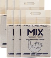 Photonspace Tofu Kattenbakvulling – 70% Tofu & 30% Cassava – 6 × 6 L (36 L=15kg totaal) – Klontvormend – Anti-aanbak – Geschikt voor Automatische Kattenbakken - Origineel