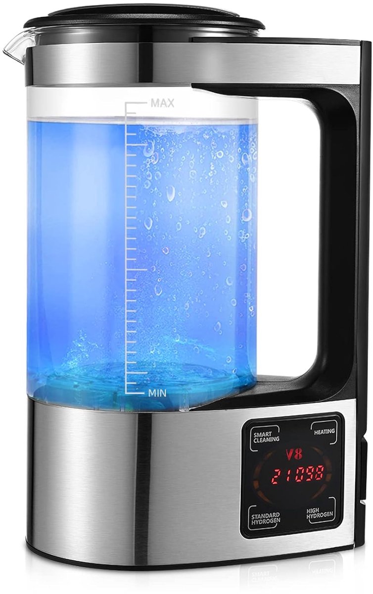 2L Hydrogen Generator with SPE and PEM technology, Improved Version Hydrogen Generator Hydrogen Rich With LED Touch - ShopVlot