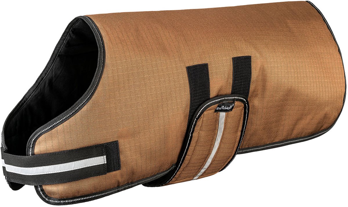 Knuffelwuff Hondenjas functioneel textiel reflecterend 45cm bruin
