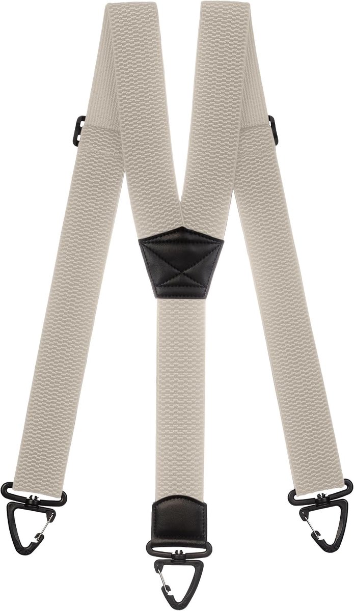 Sturdy Y-shaped Braces with Plastic Carabiners – 5cm Wide, Elastic, Suitable for XXL Sizes - ShopVlot
