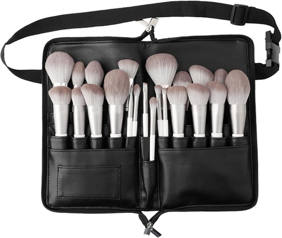 24 make-upkwasten-organizertas, draagbare make-uptas voor op reis, duurzame draagbare tas voor aquarelpenselen - ShopVlot