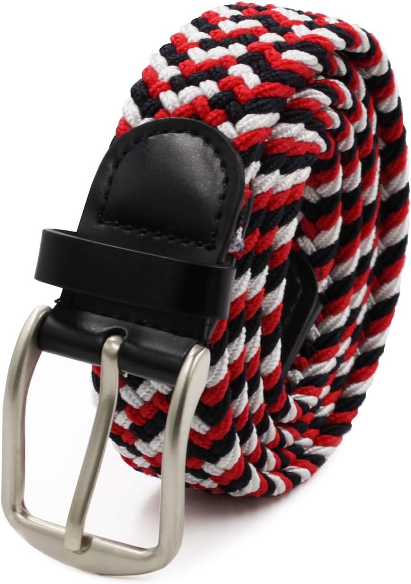 Glamexx24 Unisex Elastic Leather Belt Braided Stretch Belt Stretchy Leather Belt for Women and Men 90 to 145 cm - ShopVlot