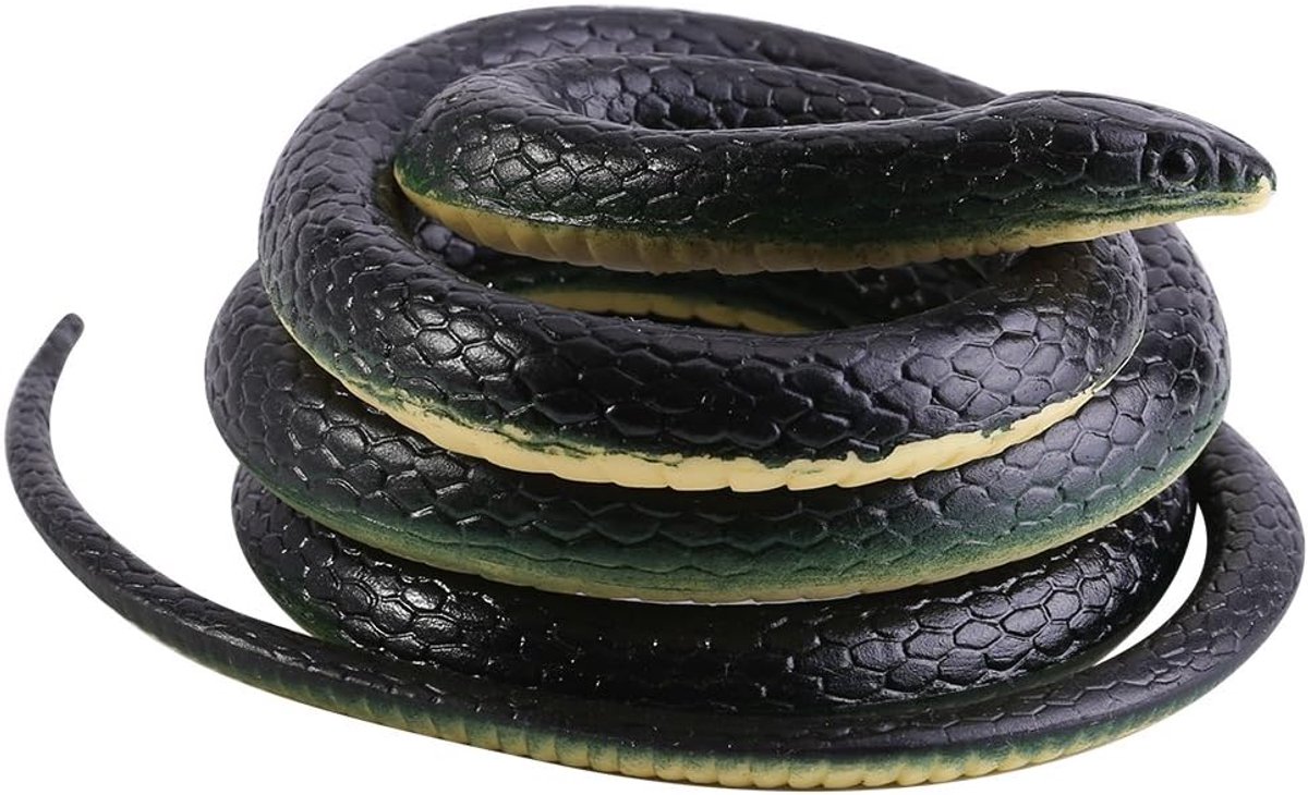 Fake Rubber Snake Toy, 51 Inch Realistic Snakes, Large Super Realistic To Keep Birds Away And For Jokes - ShopVlot