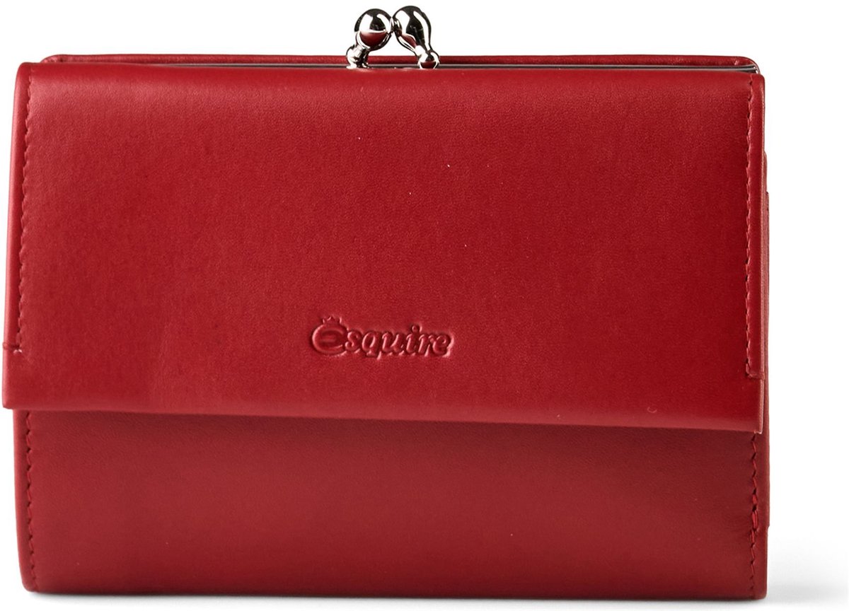 Esquire portemonnee Silk 02 Wallet Red donkerrood