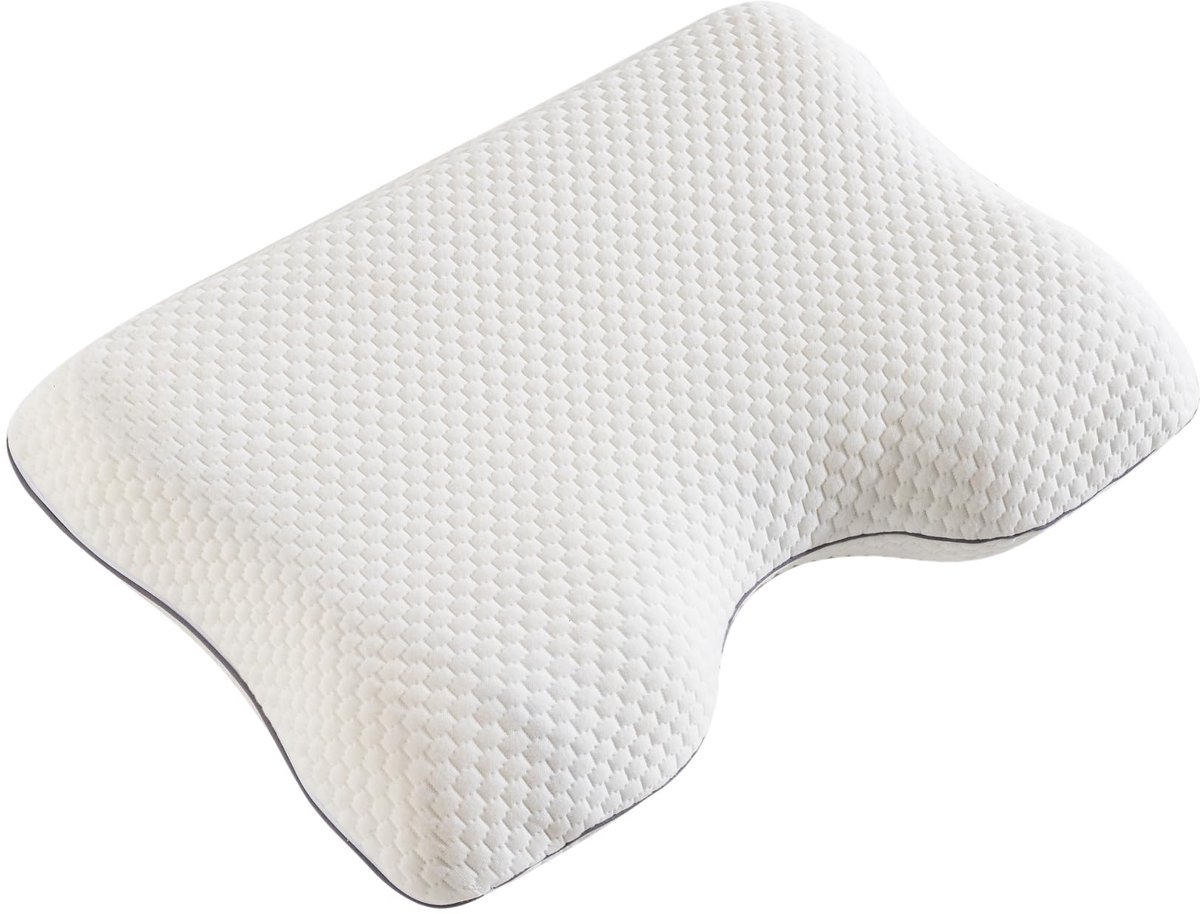 MEFOPILO Traagschuim kussen om te slapen, 54 x 40 x 11 cm, ademende thermische kussensloop, visco-elastisch anti-snurk - ShopVlot